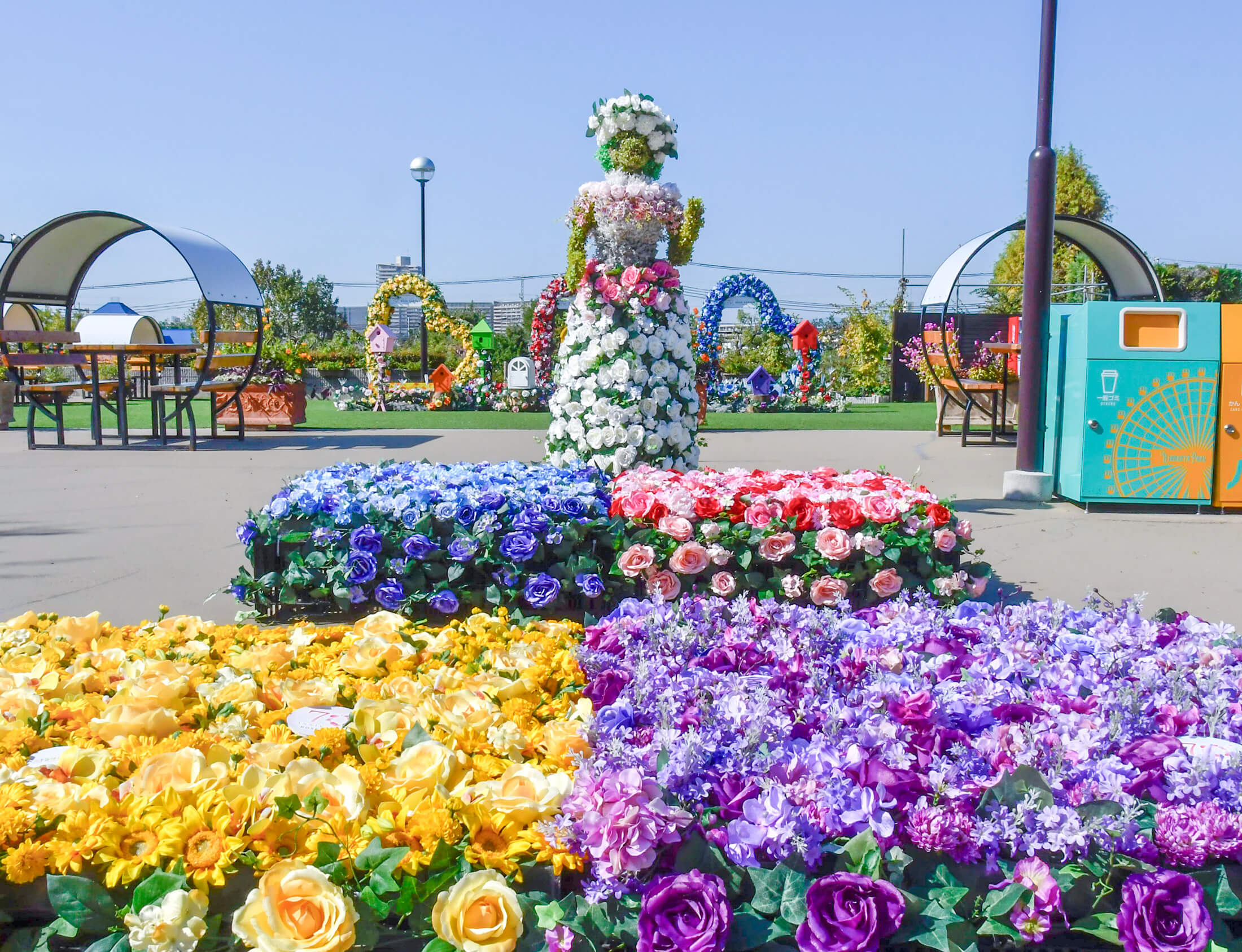 フラワードールとローズカーペット